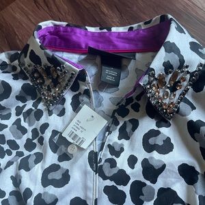 New Lane bryant leopard blouse